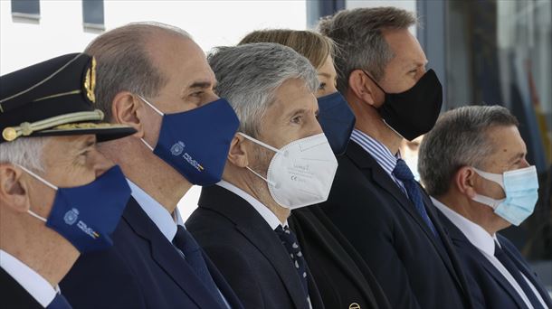 El ministro de Interior, Fernando Grande-Marlaska, en el centro de la imagen. Foto: EFE