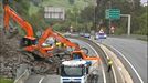 Cortada la autovía A-8 a la altura de Ontón, entre Cantabria y Bizkaia, tras un desprendimiento 