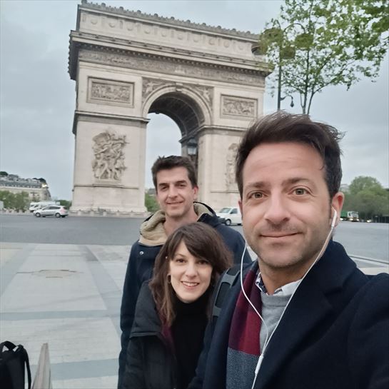 Oskar Pérez, Itsaso Güemes y Xabier García Ramsden