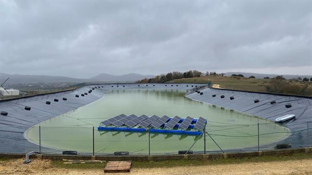 Miñano cuenta con el primer parque fotovoltaico flotante de Araba