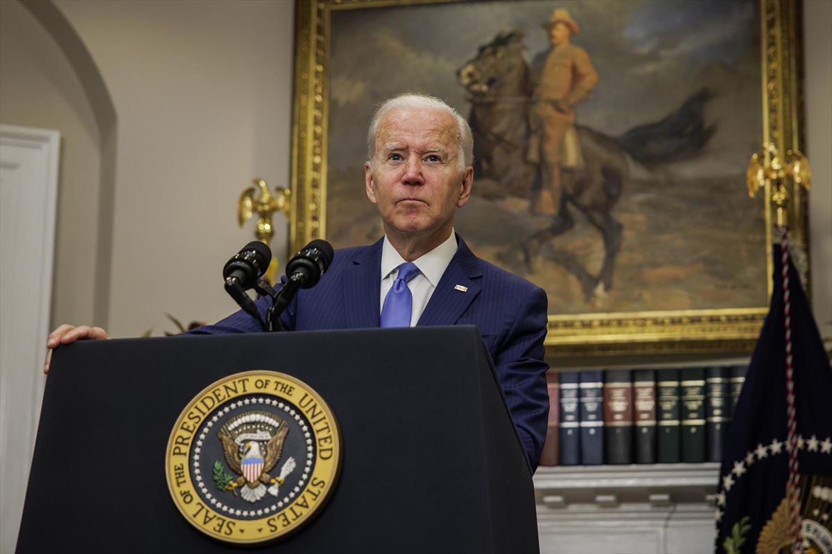 Joe Biden Ameriketako Estatu Batuetako presidentea, artxiboko irudi batean