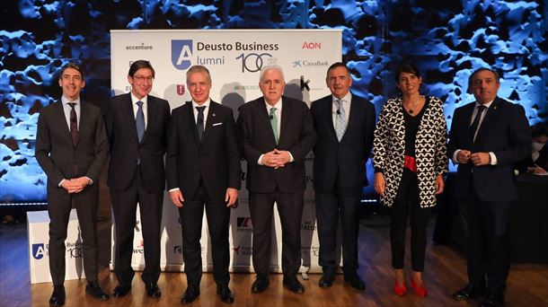 El lehendakari en el centenario de Deusto Business Alumni, en Madrid. Foto: Lehendakaritza