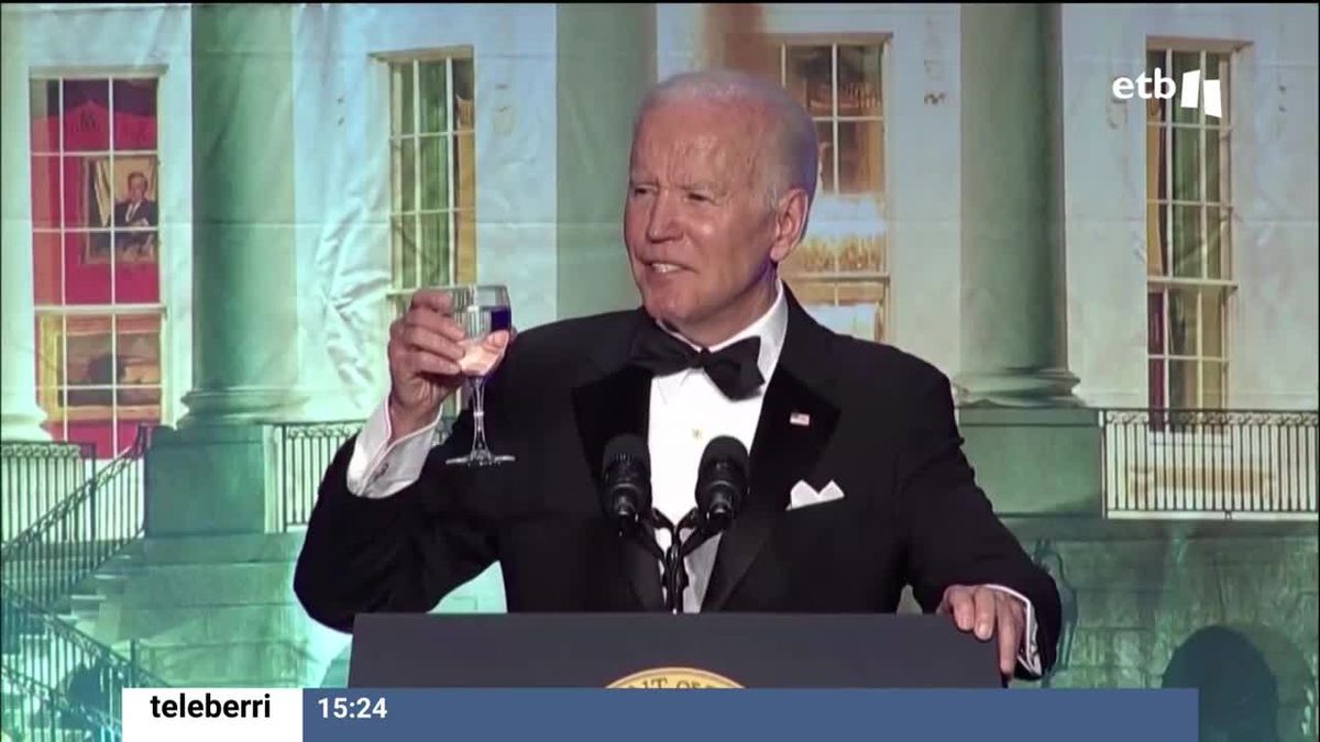 Joe Biden. Una foto sacada de un vídeo de EITB Media.