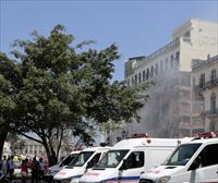 Explosión en el hotel Saratoga de La Habana