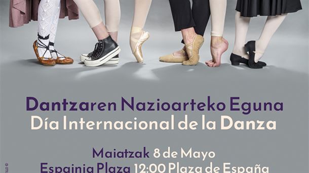 La Plaza Nueva de Gasteiz se convierte el domingo en un escenario urbano para celebrar el Día de la Danza
