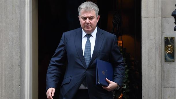 Brandon Lewis, Ipar Irlandarako britainiar ministroa. Artxiboko argazkia: EFE