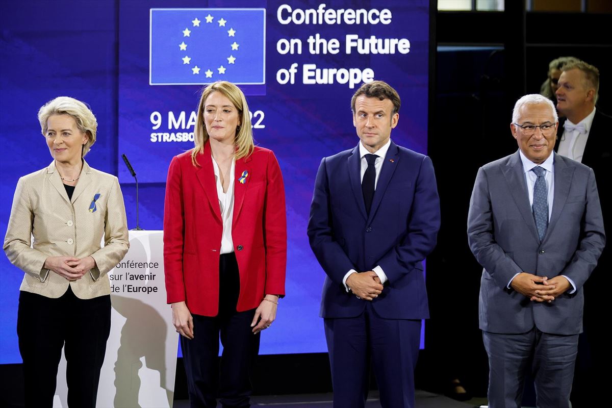 Conferencia sobre el Futuro de Europa, en Estrasburgo (Francia). Foto: EFE
