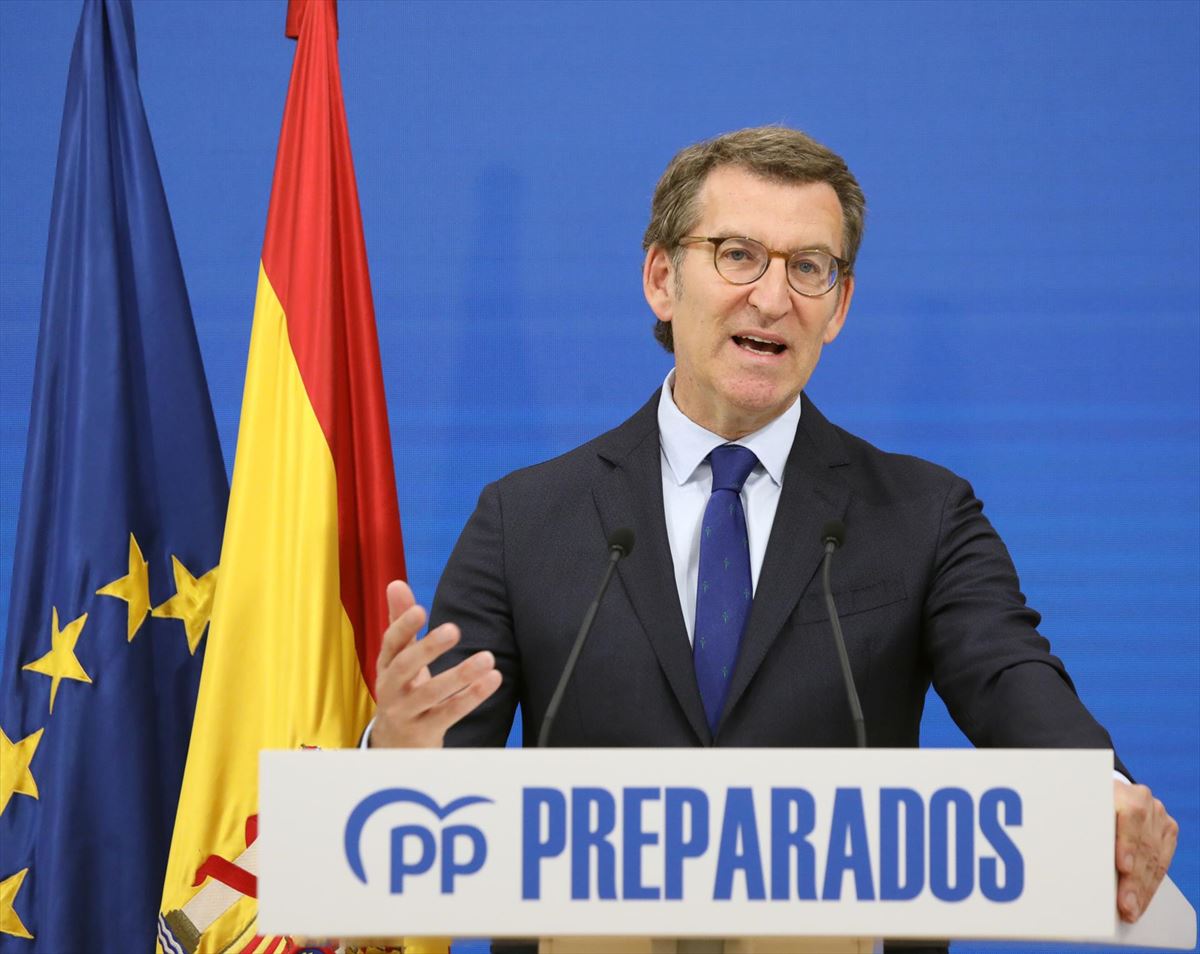 El líder del PP, Alberto Núñez Feijóo. Foto: Efe