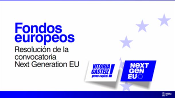 Vitoria-Gasteiz ya ha recibido 17 millones de euros de los fondos de recuperacion de la Union Europea