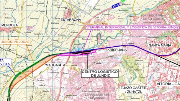 Plano proyecto intermodal y logística Jundiz