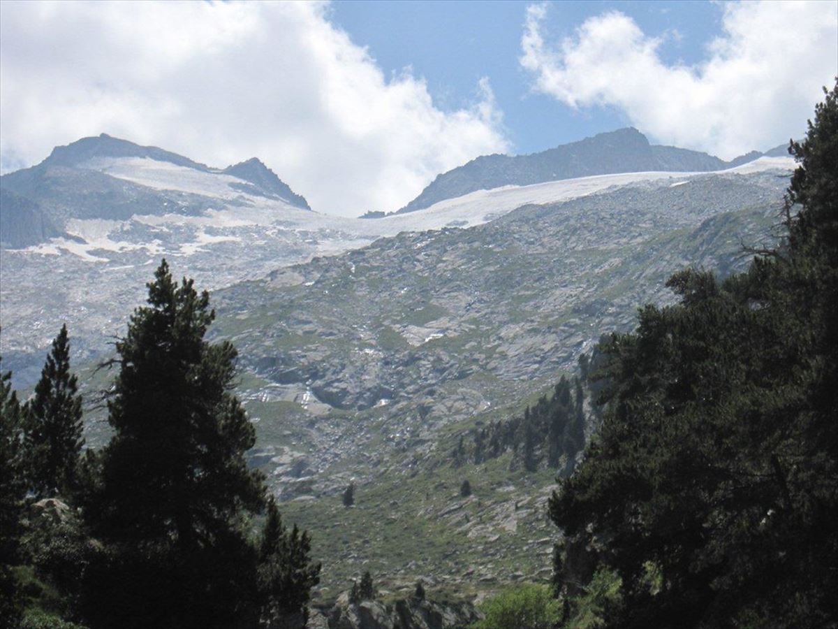 El glaciar del Aneto, en 2013. 