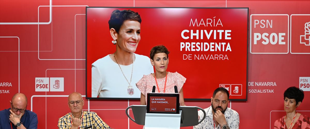 María Chivite, actual presidenta de Navarra. Foto: PSE-PSOE