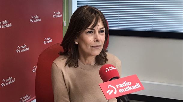 La candidata de Geroa Bai a la presidencia de Navarra, Uxue Barkos. Foto: EiTB