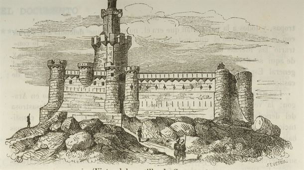 Litografía del Castillo de Gebara.