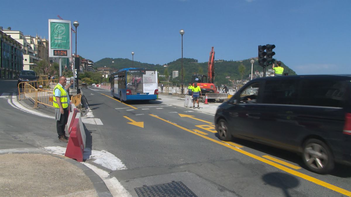 Alteraciones en el tráfico de San Sebastián durante la fase final de las obras de La Concha y San Martín