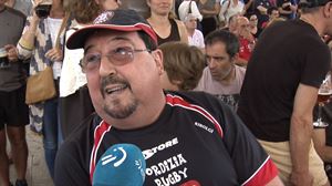 Cientos de seguidores han animado a su equipo desde la localidad de Ordizia