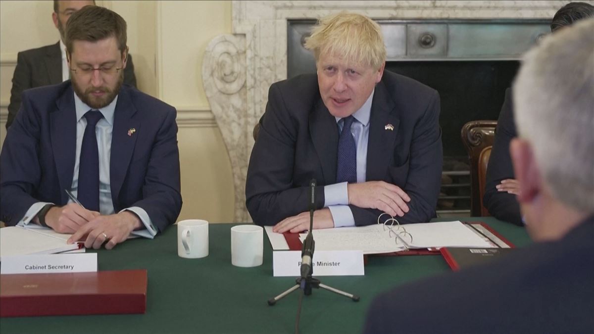 Boris Johnson. Imagen obtenida de un vídeo de Agencias.