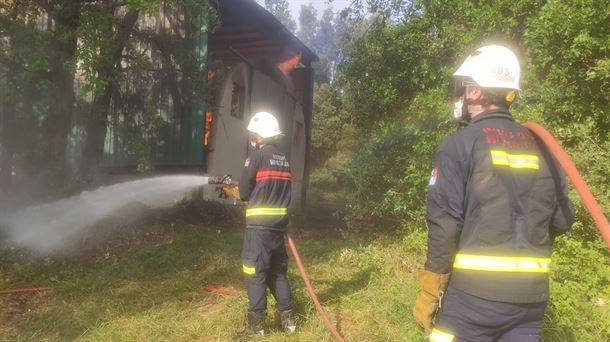 Incendio cerca de Campezo