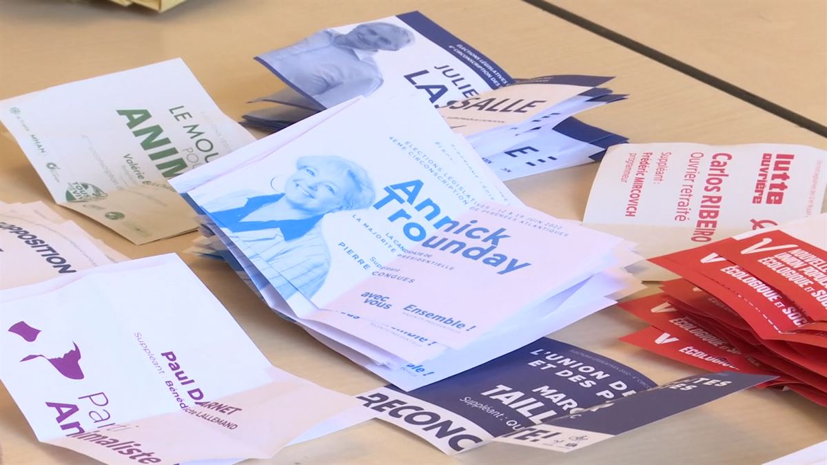 Elecciones en Iparralde. Imagen obtenida de un vídeo de EITB Media.