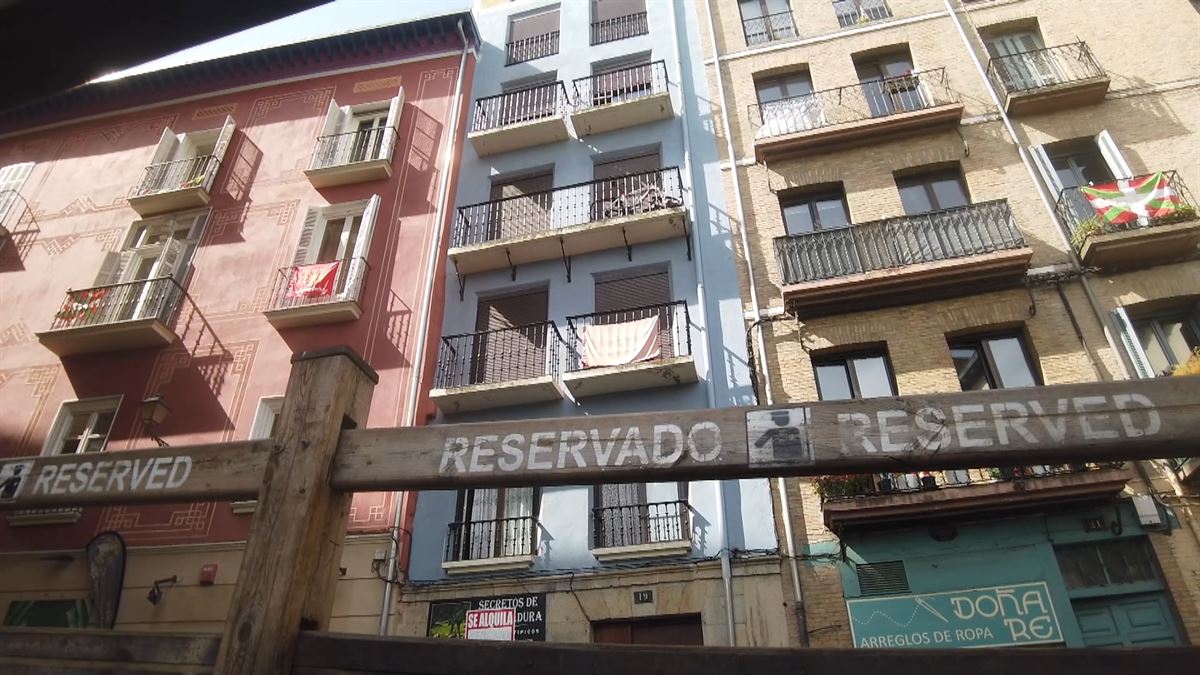 Vallado y balcones de Pamplona