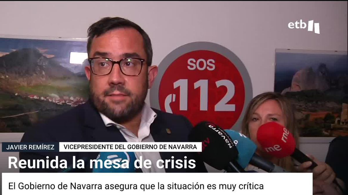 Javier Remírez, vicepresidente del Gobierno de Navarra. Imagen obtenida de un vídeo de EITB Media