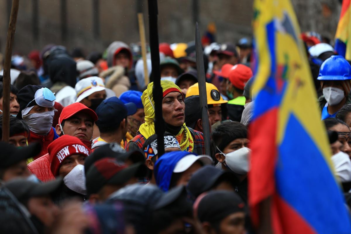 Manifestación en Quito.