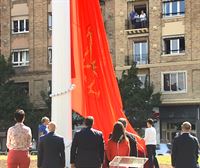 La oposición del Ayuntamiento de Pamplona denuncia el derroche de Maya con la bandera de Navarra 