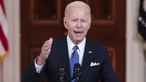 Joe Biden AEBko presidentea Etxe Zurian. Argazkia: EFE