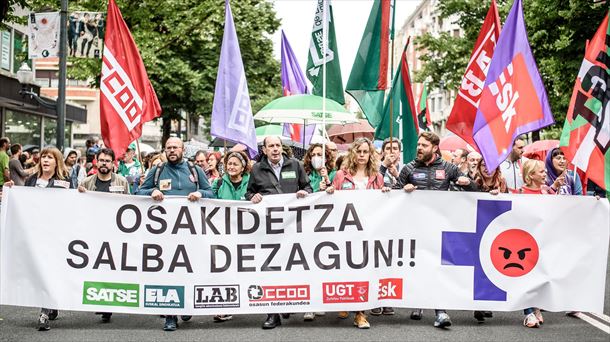 Osakidetzaren aldeko manifestazioa. Argazkia: Efe