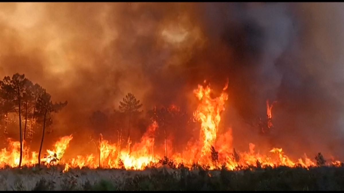 Incendio en Las Landas