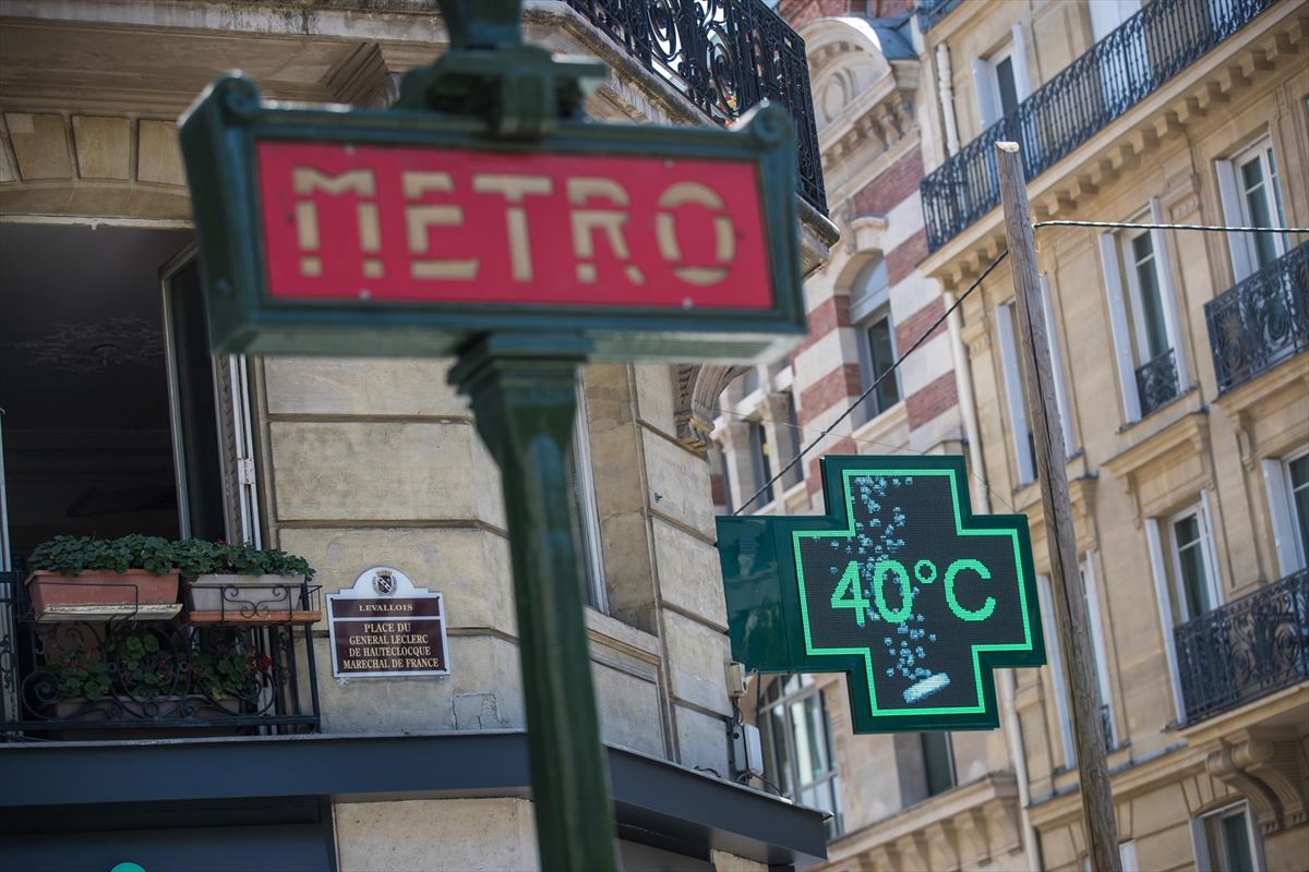 40 ºC Parisen. Argazkia: EFE