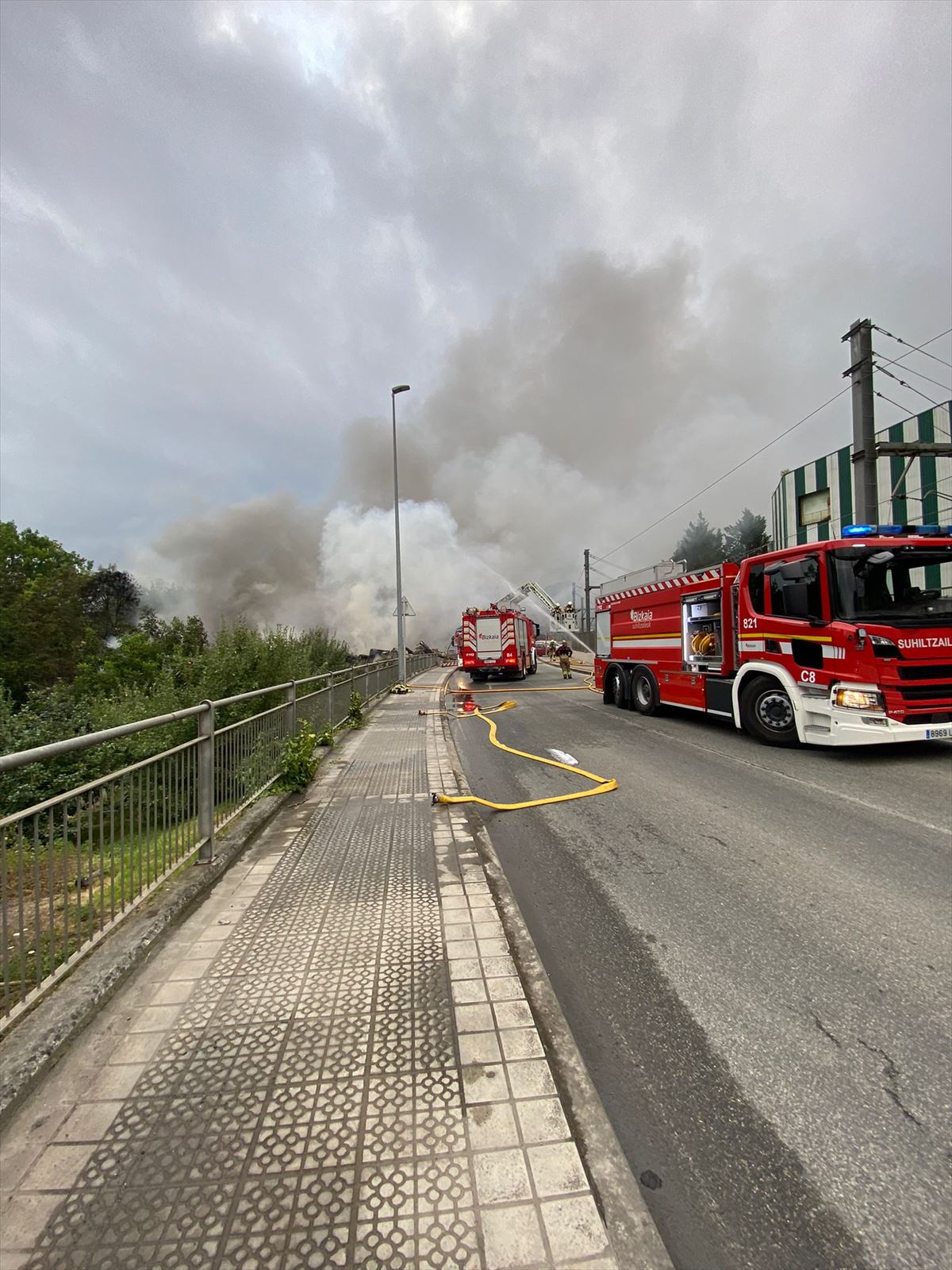 Incendio en Lemoa (Foto: Euskadi Irratia)