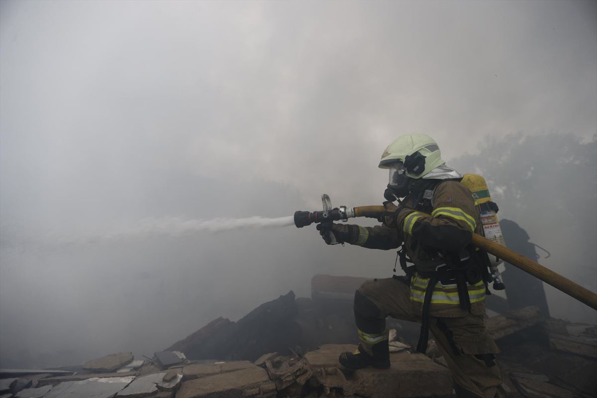Incendio en Lemoa (Foto: EFE)