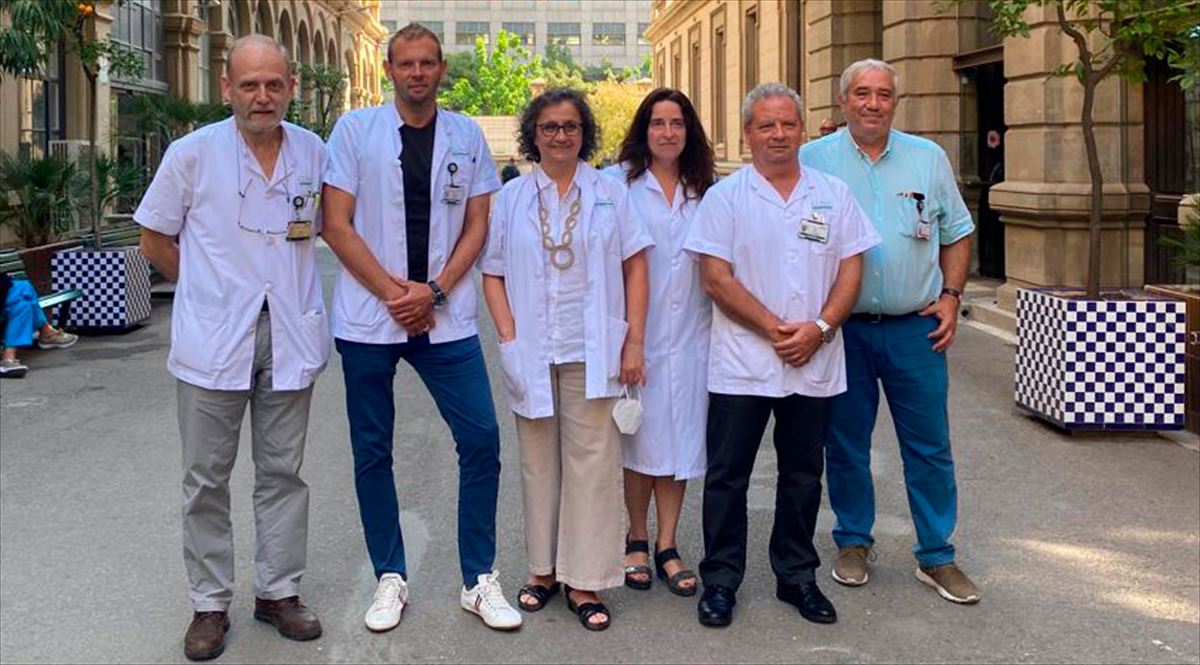 El equipo de investigación del Hospital Clínic de Barcelona. Foto: Hospital de Clínic