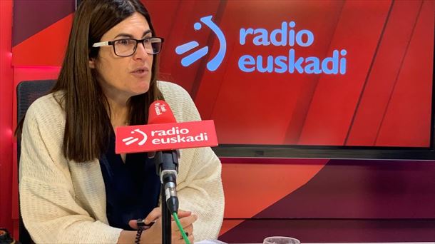 La portavoz de Elkarrekin Podemos- IU, Miren Gorrotxategi