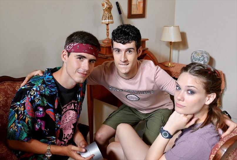 Nerea Elizalde (Garazi), Eleder Iglesias (Alain) eta Kimetz Etxabe (Gontzal)