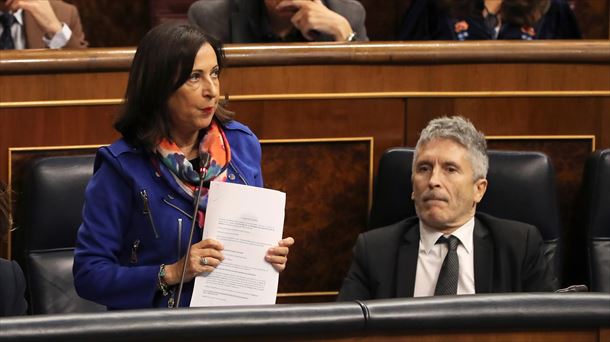 Robles y Grande-Marlaska, en el Congreso de los Diputados.