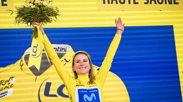 Annemiek van Vleuten, en el Tour de Francia de 2022. Foto: EFE.