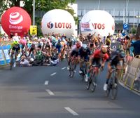 El último kilómetro y la caída final de la quinta etapa del Tour de Polonia 