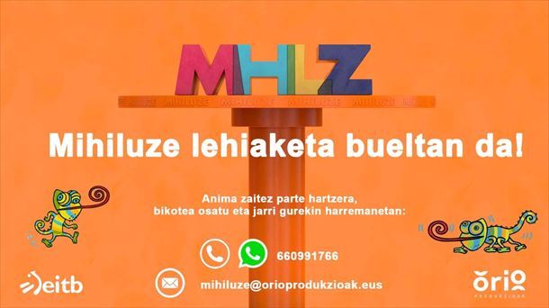 Cartel que anuncia la vuelta del concurso Mihiluze. Foto: EITB Media