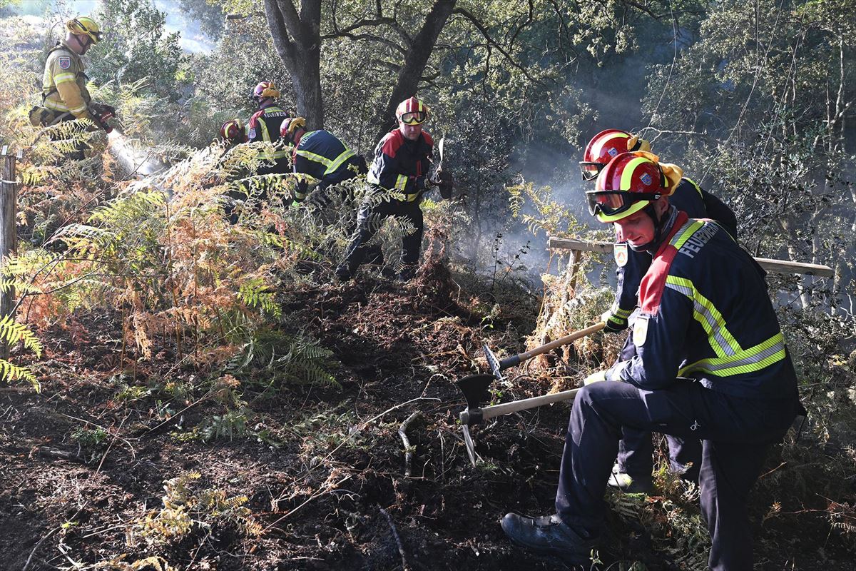 Imagen tomada en la zona de incendios de Gironda