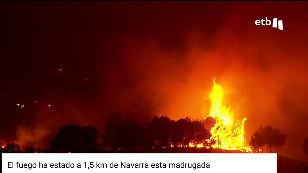 El incendio de Añón de Moncayo comenzó el sábado por la tarde