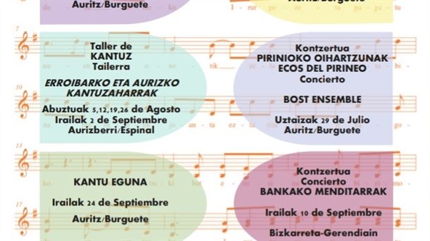 Erro y Burguete organizan talleres para recuperar antiguas canciones en euskera 