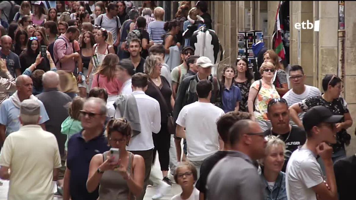 Donostia, gaur goizean. EITB Mediaren bideo batetik ateratako irudia.