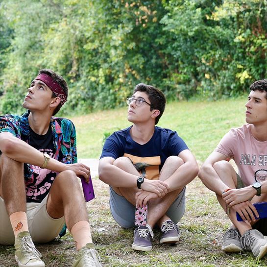 Kimetz Etxabe (Gontzal), Joanes Echeveste (Ibai) eta Eleder Iglesias (Alain)