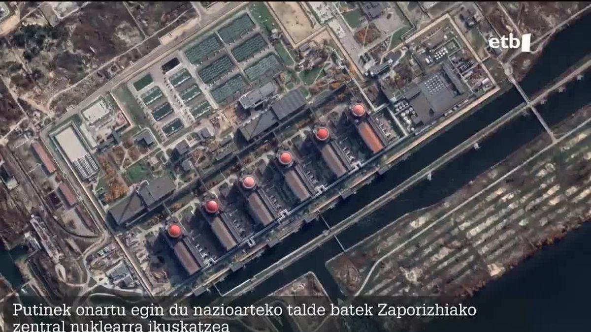Zapiorizhiako zentral nuklearra, Ukrainan. Argazkia: EFE