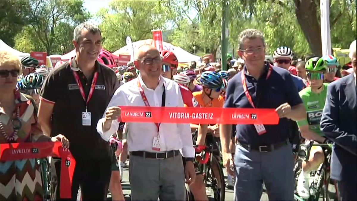 Gasteiz, gaur goizean. EITB Mediaren bideo batetik ateratako irudia.