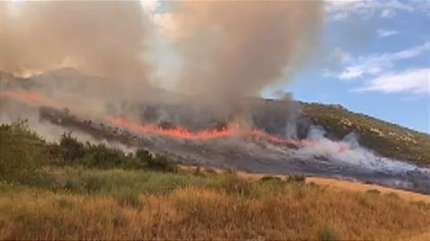 Incendio en Zambrana el pasado 7 de agosto