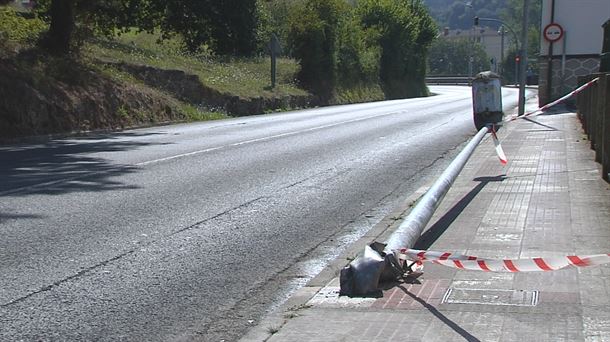 Istripua gertatu den lekua. EiTB Mediaren bideo batetik ateratako irudia.