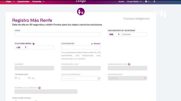 Abonos gratis de Renfe